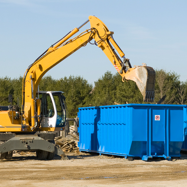 can i choose the location where the residential dumpster will be placed in Twin Lake